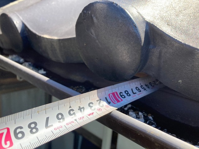 唐草から横樋までの採寸